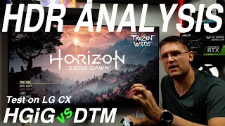 Horizon Zero Dawn PS5 - HDR Analysis on LG CX - A hard decision between HGiG and DTM