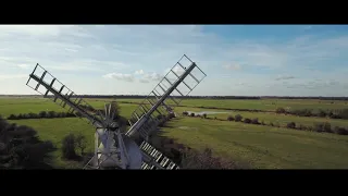 Aerial views of the Broads National Park | 1080p