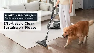 Eureka Bagless Canister Vacuum Cleaner: Lightweight Vacuum for Carpets and Hard Floors