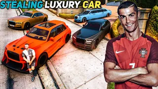 Gta 5 - Stealing Luxury Rolls-Royce Cars With Cristiano Ronaldo! (Real Life Cars #55)
