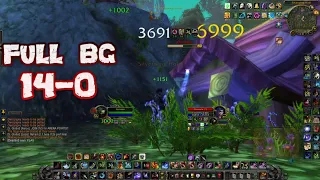 14-0 Full BG Hunter (Top DMG, Close game!) WotLK Solo PvP - Rakzo