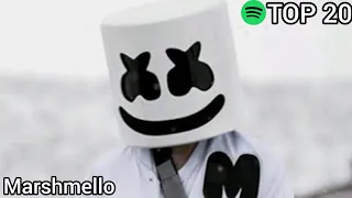 Top 20 Marshmello Most Streamed Songs On Spotify (July 18, 2021)