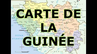 CARTE DE LA GUINÉE