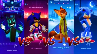 Cartoon Cat VS Sonic Exe VS Zootopia Fox VS Sonic / Top Music Games