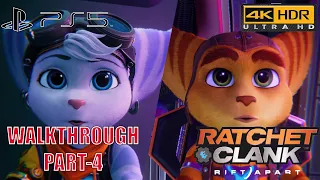 RATCHET AND CLANK Rift Apart Walkthrough Part 4- Scarstu Field  PS5 4K HDR 60FPS [No Commentary]