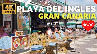 PLAYA DEL INGLES Gran Canaria 2024🔴 Hard Rock Cafe to Anexo 2 Shopping Centre