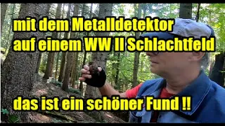 Sondeln auf einem WW2 Schlachtfeld   Ein schöner Fund!