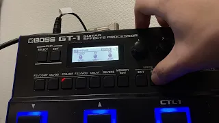 【基本編】GT-1の音作り・プリアンプの設定とODの使い方