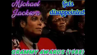 Michael Jackson gets disappointed at Grammy Awards (1988)