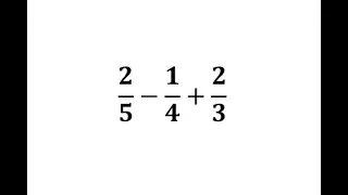 Add and Subtract Three Fractions (Unlike Denominators)