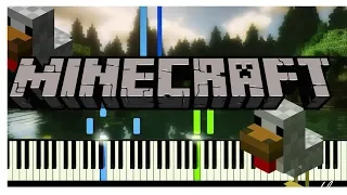 Wet hands - C418 Minecraft Soundtrack Piano Tutorial (Synthesia)