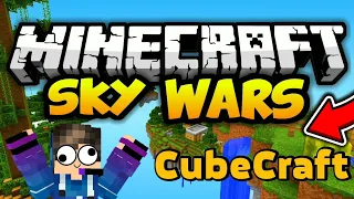 СКАЙ ВАРС в МАЙНКРАФТЕ ПЕ НА СЕРВЕРЕ CubeCraft Я ПОЛНЫЙ НУБ!?