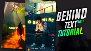 Behind Lyrics Video Editing In Capcut | Behind Lyrics Reels Tutorial | Capcut Tutorial | O Sajni Re