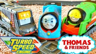 Thomas & Friends Trackmaster Turbo Boost Engines Boosted Percy Diesel vs Nia Yong Boa BWBA