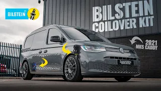This 2021 MK5 Caddy gets ALL NEW @bilsteinUS Coilovers + Rotiform Wheels!