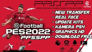 eFootball PES 2023 PPSSPP New Update Transfer & Kits + Faces Camera PS5 Best Graphics HD