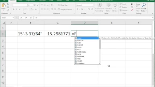 Feet and Inches in Excel - this is the droid you're looking for