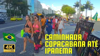 🇧🇷 RIO DE JANEIRO 👙👀🌊☀️ BRAZIL 🇧🇷 FROM COPACABANA TO IPANEMA BEACH 2022 [FULL TOUR]