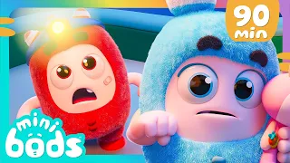 Something Scary In The Dark! - Minibods | Mini Oddbods | Baby Oddbods | Funny Cartoons For Kids