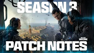 HUGE MW3 SEASON 3 UPDATE PATCH NOTES! (Multiplayer, Warzone, & Zombies) - MW3 Update 1.41