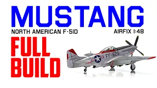 Airfix MUSTANG North American F-51D Mustang 1/48th scale kit - how to build it! HD 1080p
