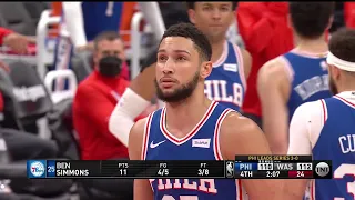 Wizards intentionally foul Ben Simmons on every play like he's Shaq and it works 👀