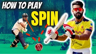 How to Play SPIN Bowling in Cricket : LIFE Changing TIPS by IPL Coach 🔥🔥| Spinners ko kaise khele ✅