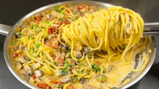 10 minutes and so delicious that you'll want to cook it again and again! Pasta with a creamy sauce!