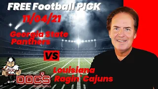 Free Football Pick Georgia State Panthers vs Louisiana Ragin' Cajuns, 11/4/2021 College Football