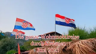 Die ganze Wohnmobilreise Kroatien 2023. Insel Krk, Zadar, Krka Wasserfälle, Trogir bis Dubrovnik.