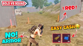 No Armor 🚫 Only Mk14 Improved 🤯Solo vs Squad Challenge In Advance Mode 🔥| Metro Royale Chapter 10