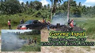 Ternyata Begini Cara Proses Pembuatan Aspal Goreng Secara Manual.