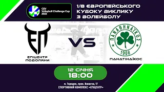 1/8 фіналу Європейського Кубку  з волейболу ВК "Епіцентр-Подоляни" - ВК "Панатінаїкос".