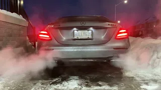 Mercedes E63s AMG cold start