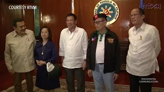 Duterte meets with former presidents at National Security Council meeting
