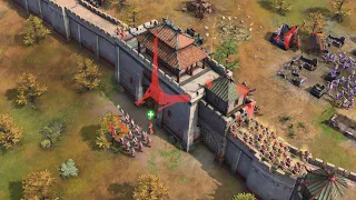Age of Empires 4 - 3v3 LARGE UNSTOPPABLE ASSAULT | Multiplayer Gameplay