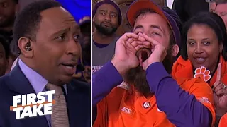 Stephen A. gets booed for his LSU vs. Clemson CFP National Championship prediction | First Take