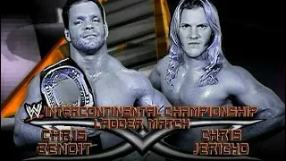 Chris Jericho vs Chris Benoit Ladder Match Royal Rumble 2001 Highlights