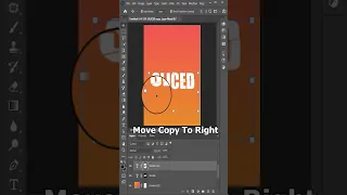 How to Create Sliced Text Effect in Adobe Photoshop | Photoshop Tutorial | Text effect | #shorts