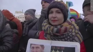 Митинг памяти Бориса Немцова в Санкт-Петербурге