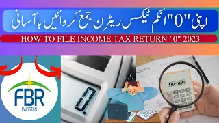 Easy Steps for Filing a 0 Income Tax Return in Pakistan Tax Year 2023  FBR Pakistan Tax Return 2023