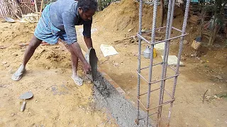 #Shorts_Foundation Strong Technique_belt concrete_Amazing Construction Skills of Construction Works