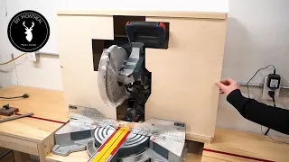 Miter Saw Dust Collection || Dust hood and Cyclone