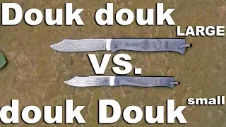 Douk Douk Large vs Small Comparison Review.  Or Batoning with Liszt.