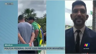 Polícia Federal ouve 1.222 Presos por invasões em Brasília