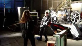 MOB RULES footage from "Black Rain" video shoot 2