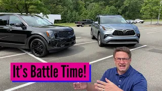 Battle Time: Toyota Highlander vs Kia Telluride! I compare so you can decide!