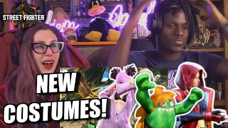 THESE COSTUMES ARE FIRE! Street Fighter 6 Outfit #3 TRAILER LIVE REACTION!