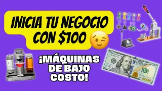 ¡MÁQUINAS DE BAJO COSTO! INICIA TU NEGOCIO CON $100 💸| ALTA GANANCIA