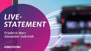 30. Mai 2022 | Live-Statement mit Friedrich Merz & Alexander Dobrindt